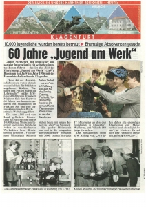 <b>60 Jahre Jugend am Werk </b>
