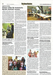 <b>Frauen sollen für technische Berufe motiviert werden</b>